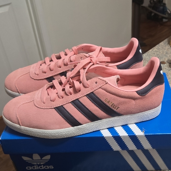 adidas Other - Adidas Gazelle Coral and Blue Sneakers